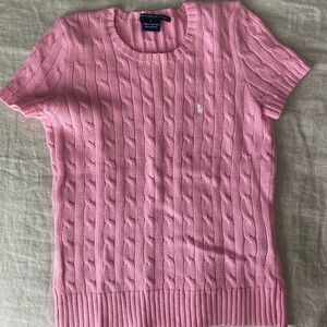 Ralph Lauren Sport Pink Knit Sweater Top